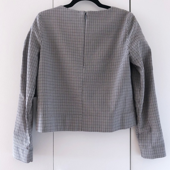 COS houndstooth top with sleeve ties - Picture 5 of 7
